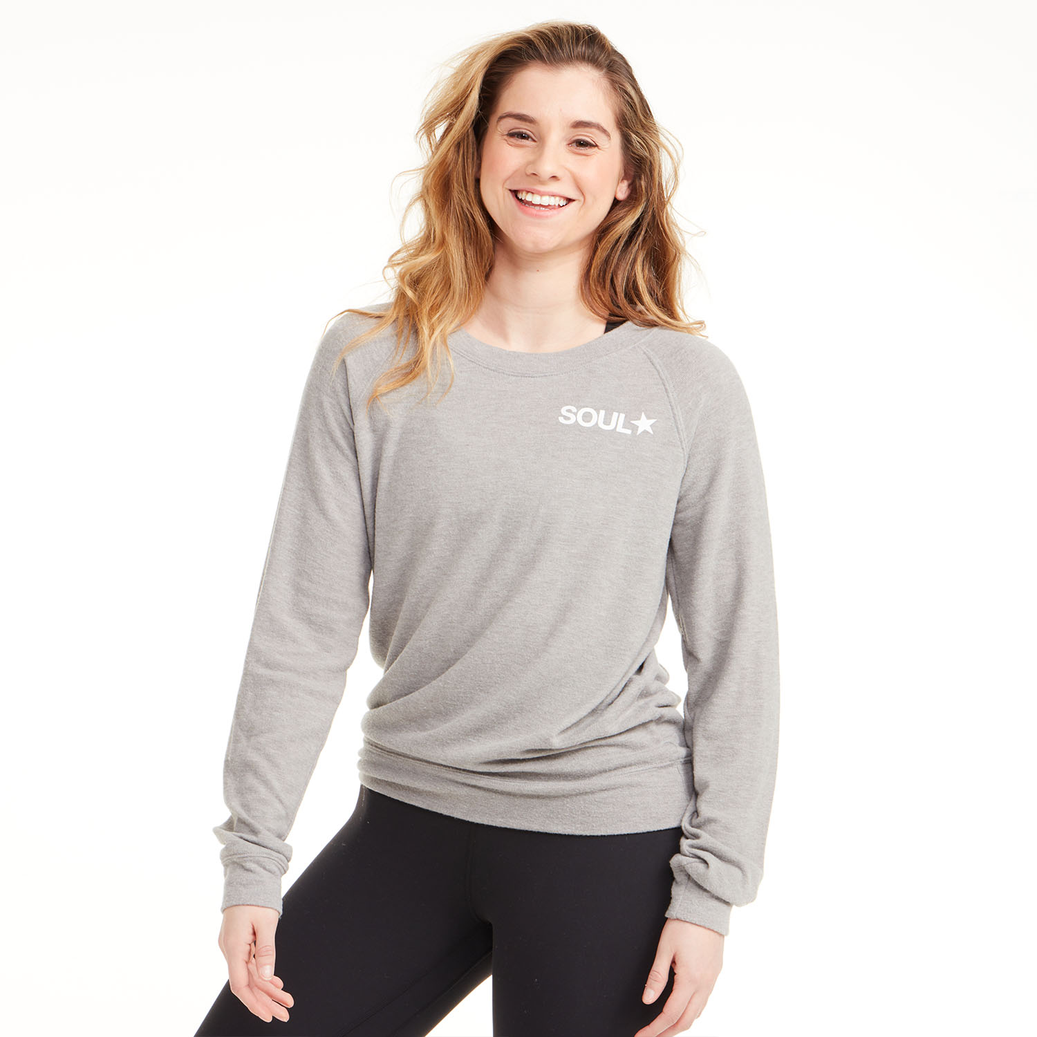 Heather Grey Hacci Sweatshirt - SoulCycle Shop