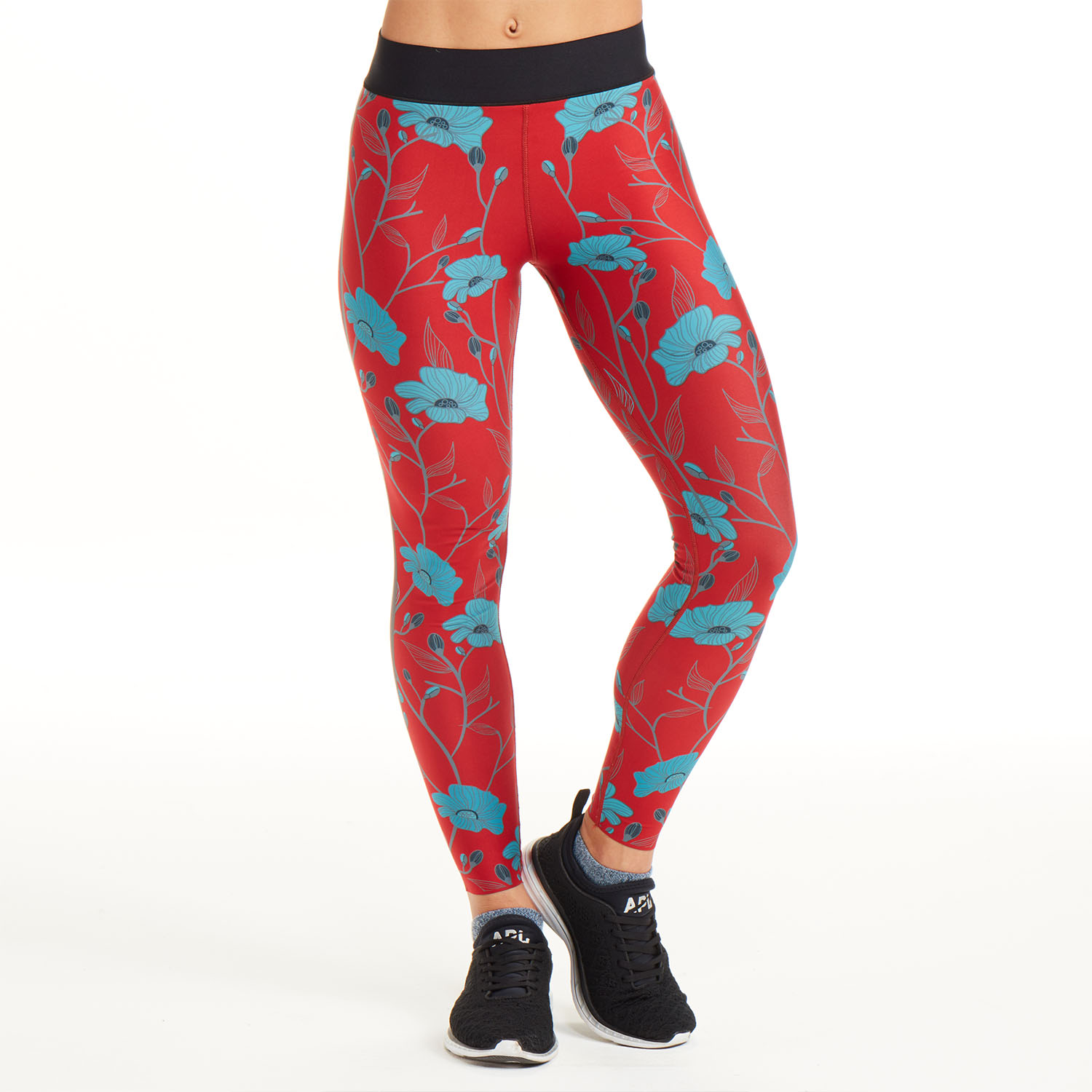 SoulCycle x Ultracor Red Floral Print Legging - SoulCycle Shop
