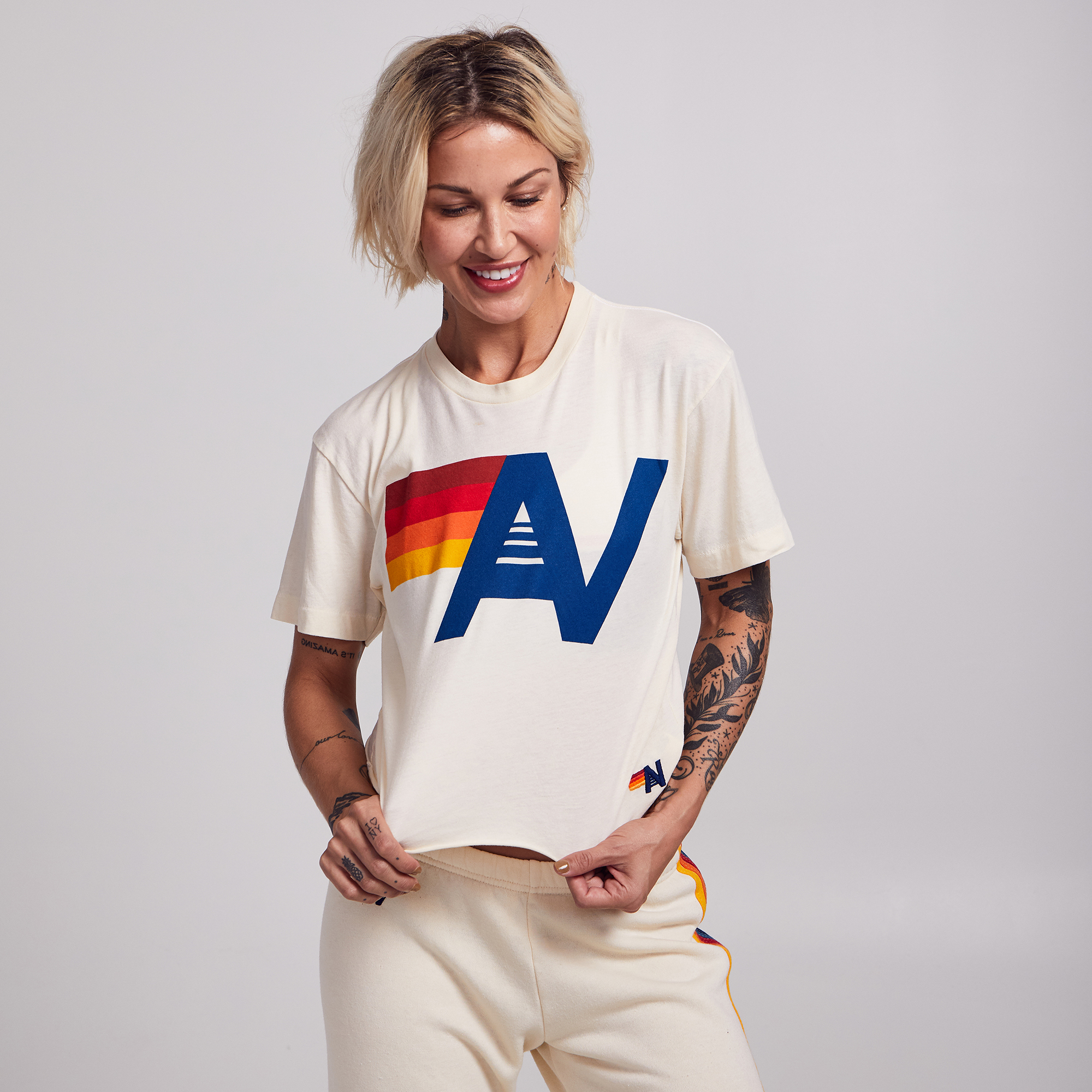 Aviator Nation Logo Boyfriend T-Shirt - SoulCycle Shop