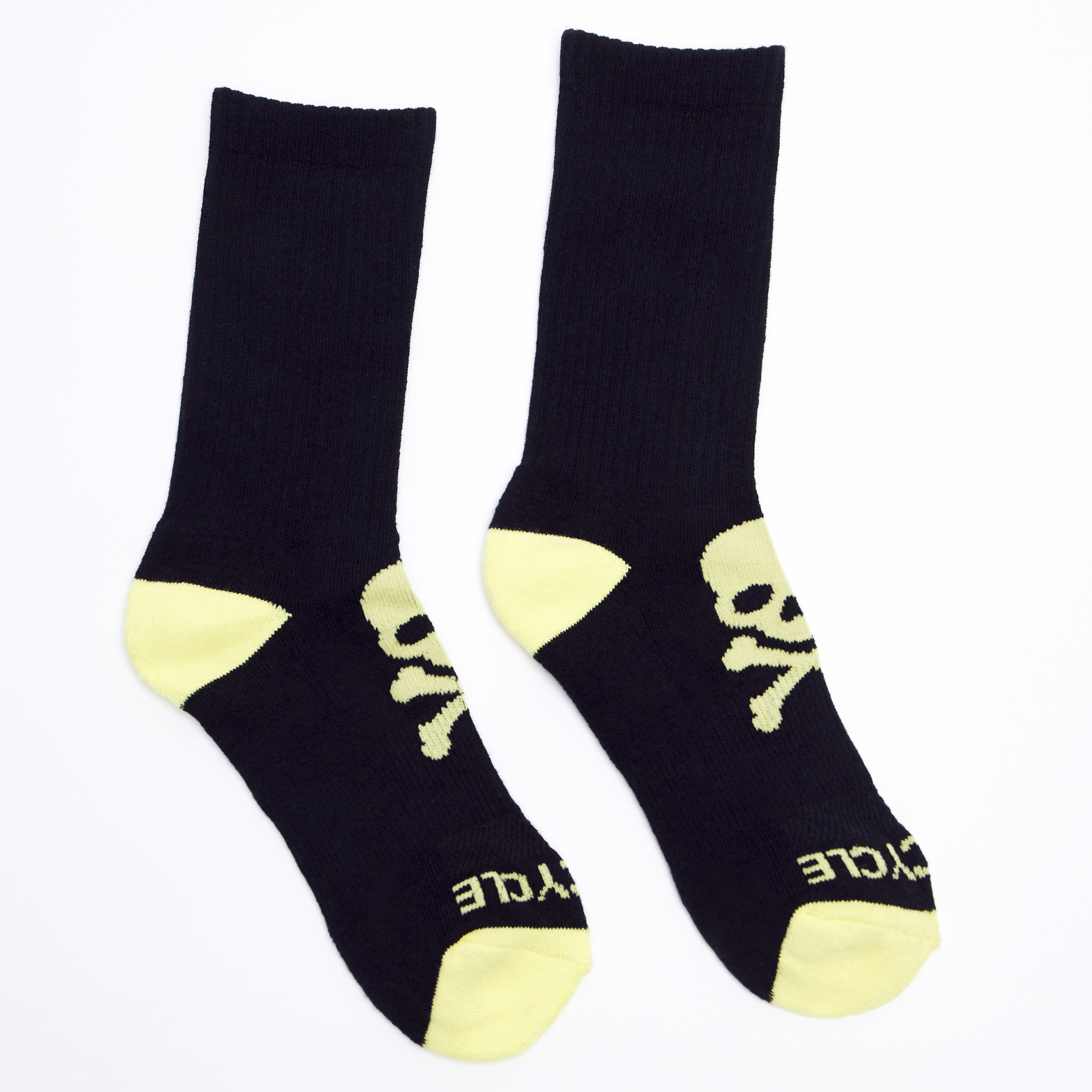 Soul by SoulCycle Black/Elfin Yellow Calf Socks - SoulCycle Shop