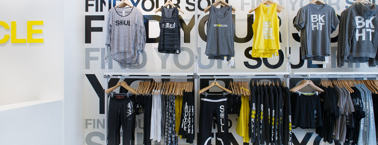 Soulcycle clothing store